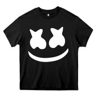 Black mello face Heavy Core Tee - linhVisuals