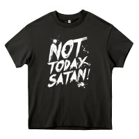 Asphalt not today satan funny anti satan Heavy Core Tee - linhVisuals