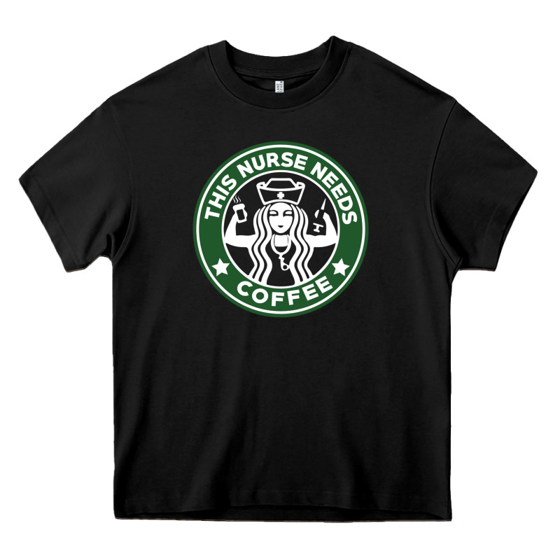 Nurse Needs Coffee Lover Heavy Core Tee by linhVisuals | Teevron
