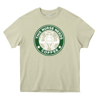 Mossy nurse needs coffee lover Heavy Core Tee - linhVisuals