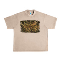 French Oak Camouflage Leopard Background Urban Heavy Tee - Jasminsmagicworld