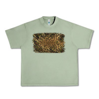 Oil Green Camouflage Leopard Background Urban Heavy Tee - Jasminsmagicworld
