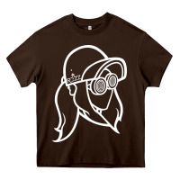 Chocolate Brown rezz müsïcc Heavy Core Tee - linhVisuals