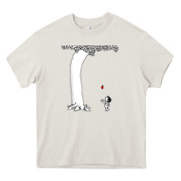 Cream giving tree Heavy Core Tee - linhVisuals