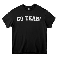 Black go team! Heavy Core Tee - linhVisuals