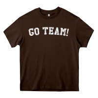 Chocolate Brown go team! Heavy Core Tee - linhVisuals