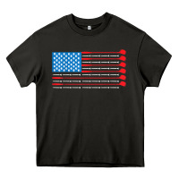 Asphalt patriotic golf usa flag Heavy Core Tee - linhVisuals