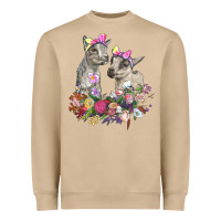 Mushroom floral baby goats Heavyweight Sweatshirt - RanaPortraitStore