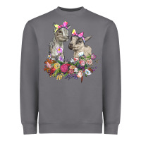 Storm floral baby goats Heavyweight Sweatshirt - RanaPortraitStore