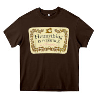 Chocolate Brown hennything is possible Heavy Core Tee - linhVisuals