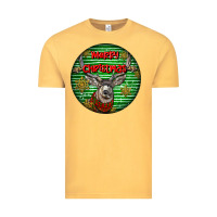 Vintage Mustard mule buck deer head christmas Vintage Tee - LillyAllenDesigns