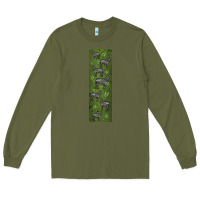 Army Green zebra Long Sleeve Tee - LillyAllenDesigns