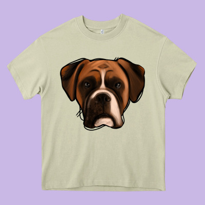 Boxer Heavy Core Tee Designed By Jasminsmagicworld