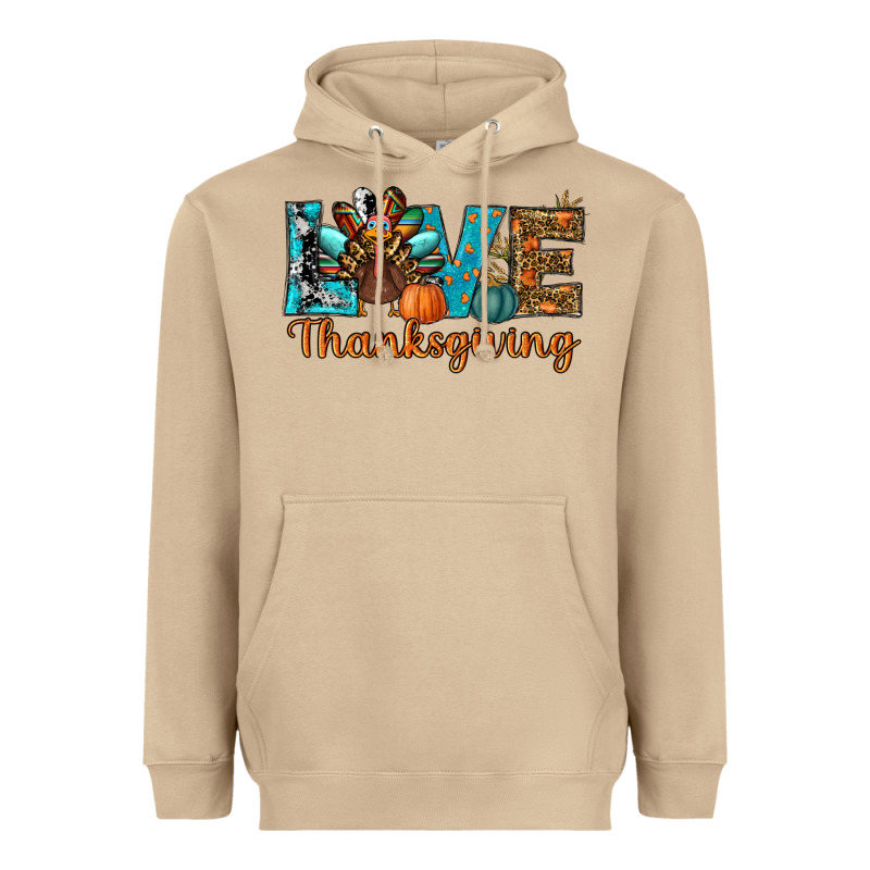Love Thanksgivings Turkey Heavyweight Hoodie by RanaPortraitStore | Teevron