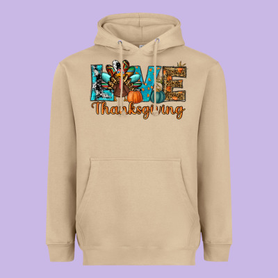 Love Thanksgivings Turkey Heavyweight Hoodie Designed By Ranaportraitstore