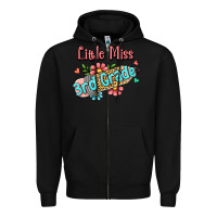 Black little miss third grade Zipper Hoodie - Jasminsmagicworld