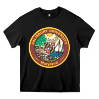 Black salisbury university vectorized Heavy Core Tee - linhVisuals