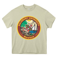 Mossy salisbury university vectorized Heavy Core Tee - linhVisuals
