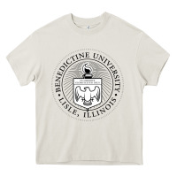 Cream Benedictine University Heavy Core Tee - linhVisuals