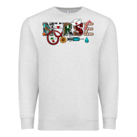 Oatmeal Heather christmas nurse Premium Sweatshirt - RanaPortraitStore