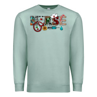 Seafoam christmas nurse Premium Sweatshirt - RanaPortraitStore