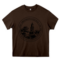 Chocolate Brown Brooklyn College Heavy Core Tee - linhVisuals