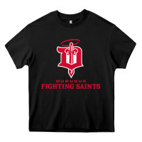 Black fighting saints Heavy Core Tee - linhVisuals
