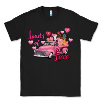 Black Loads of love Valentine's Day farm truck Classic Tee - FaDigitalArtStudio