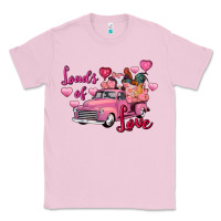 Bubblegum Pink Loads of love Valentine's Day farm truck Classic Tee - FaDigitalArtStudio