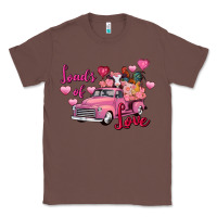 Chestnut Loads of love Valentine's Day farm truck Classic Tee - FaDigitalArtStudio