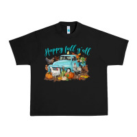 Black Happy Fall Y'all Urban Heavy Tee - LillyAllenDesigns
