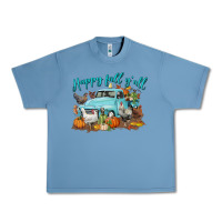 Pebble Blue Happy Fall Y'all Urban Heavy Tee - LillyAllenDesigns