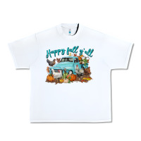 White Happy Fall Y'all Urban Heavy Tee - LillyAllenDesigns