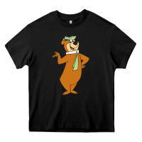Black Yogi Bear Heavy Core Tee - linhVisuals
