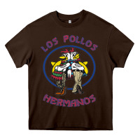Chocolate Brown Los Pollos de Hermanos Heavy Core Tee - linhVisuals