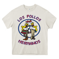 Cream Los Pollos de Hermanos Heavy Core Tee - linhVisuals
