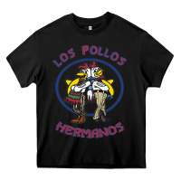 Black Los Pollos de Hermanos Heavy Core Tee - linhVisuals