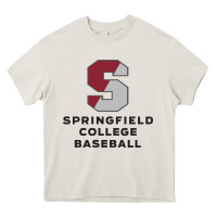 Cream springfield college Heavy Core Tee - linhVisuals