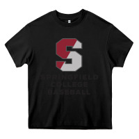 Black springfield college Heavy Core Tee - linhVisuals