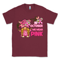 Burgundy in october we wear pink gnome Classic Tee - BarkalooDesign