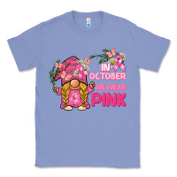 Colony Blue in october we wear pink gnome Classic Tee - BarkalooDesign