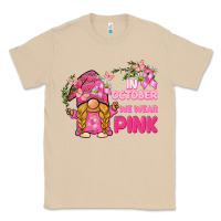 Mushroom in october we wear pink gnome Classic Tee - BarkalooDesign