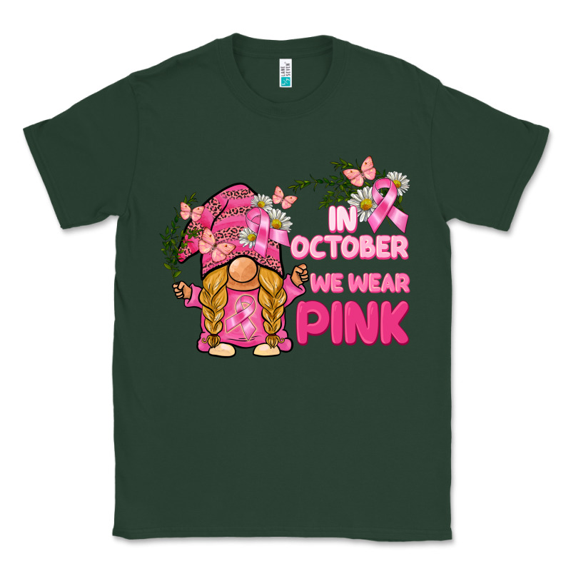 In October We Wear Pink Gnome Classic Tee by BarkalooDesign | Teevron