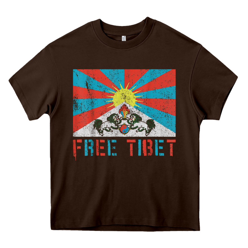 Free Tibet Heavy Core Tee by linhVisuals | Teevron