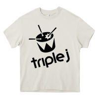 Cream triple j Heavy Core Tee - linhVisuals