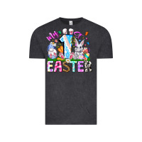Vintage Black My 1st Easter Vintage Tee - CowhideDigitalArt