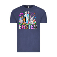 Vintage Denim My 1st Easter Vintage Tee - CowhideDigitalArt