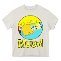 Cream twisted tea mood Heavy Core Tee - linhVisuals