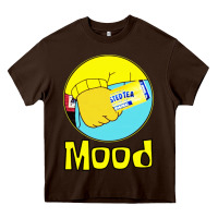 Chocolate Brown twisted tea mood Heavy Core Tee - linhVisuals