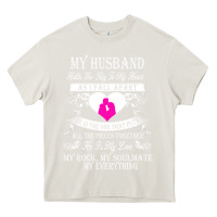 Cream my husband holds the key to my heart Heavy Core Tee - linhVisuals